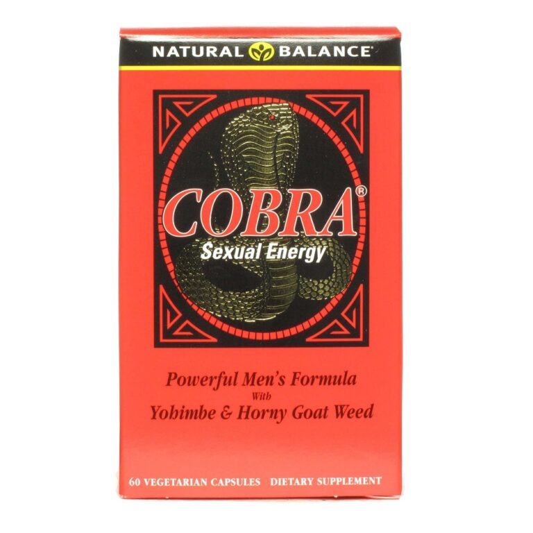 Natural Balance Cobra Sexual Energy 60 Vegetarian Capsules