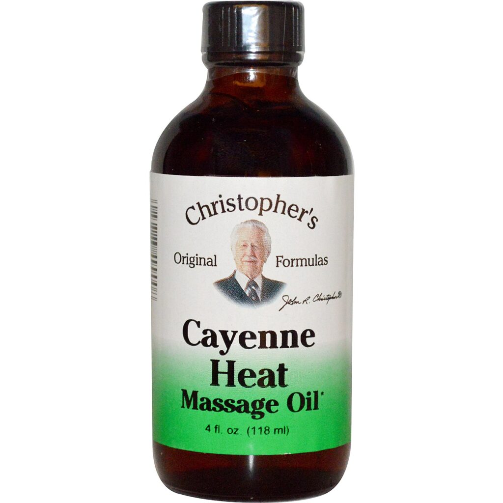 Dr. Christopher’s Cayenne Heat Massage Oil 4 fl oz Cornerstone For